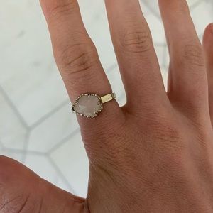 Kendra Scott light pink stone ring